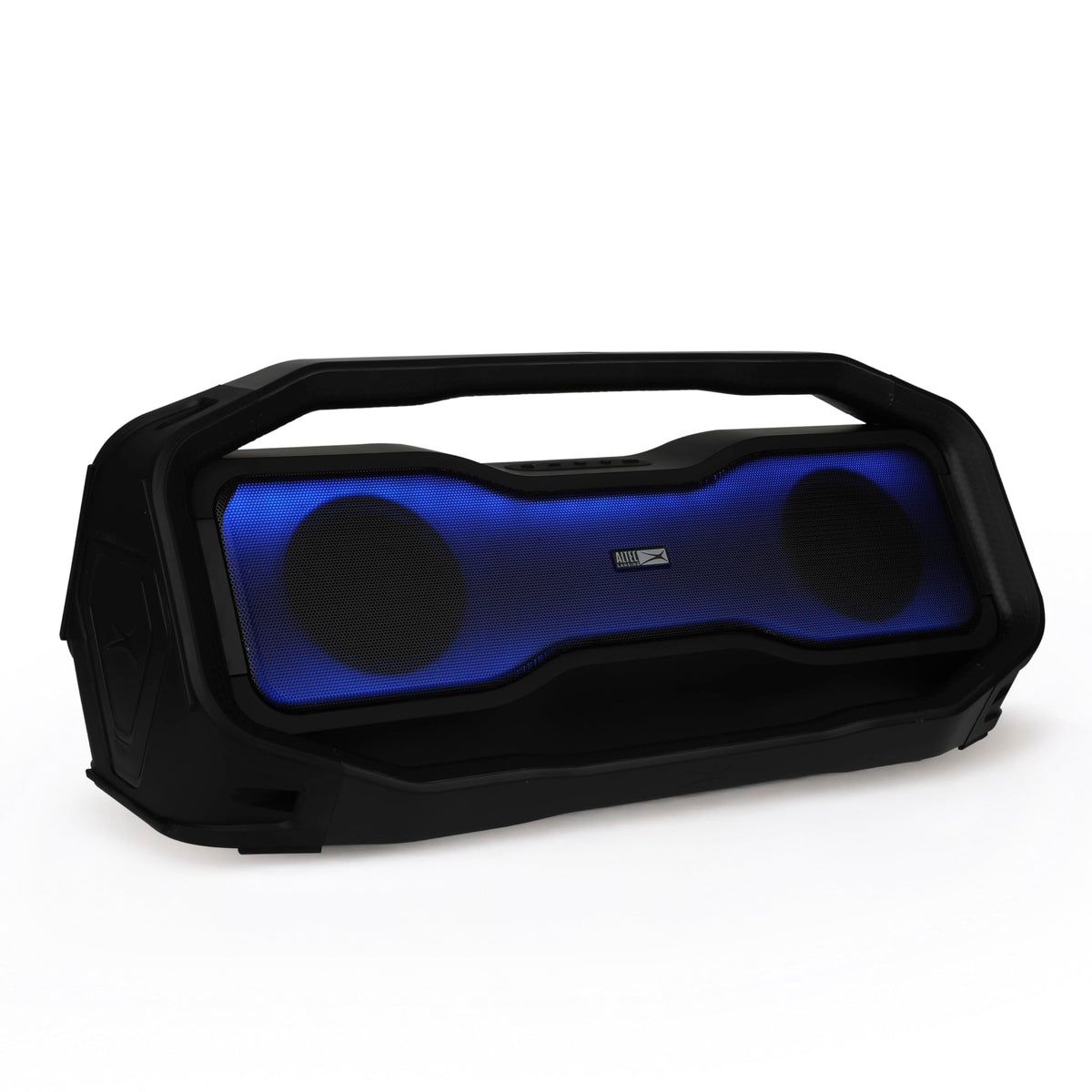 Altec Lansing Rockbox 2.0 at the beach, outdoor portability in a sunny scene.