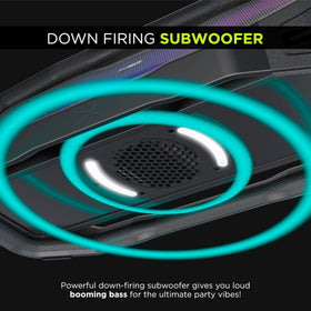 Altec Lansing Rockbox 2.0 delivering vivid stereo sound outdoors.
