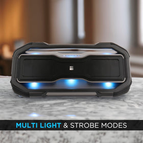 Altec Lansing ROCKBOX front-facing woofers boost bass for room-filling sound