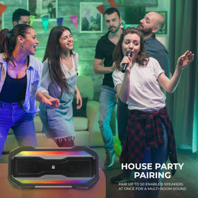 Altec Lansing ROCKBOX offers up to 20 hours of playtime on a single charge