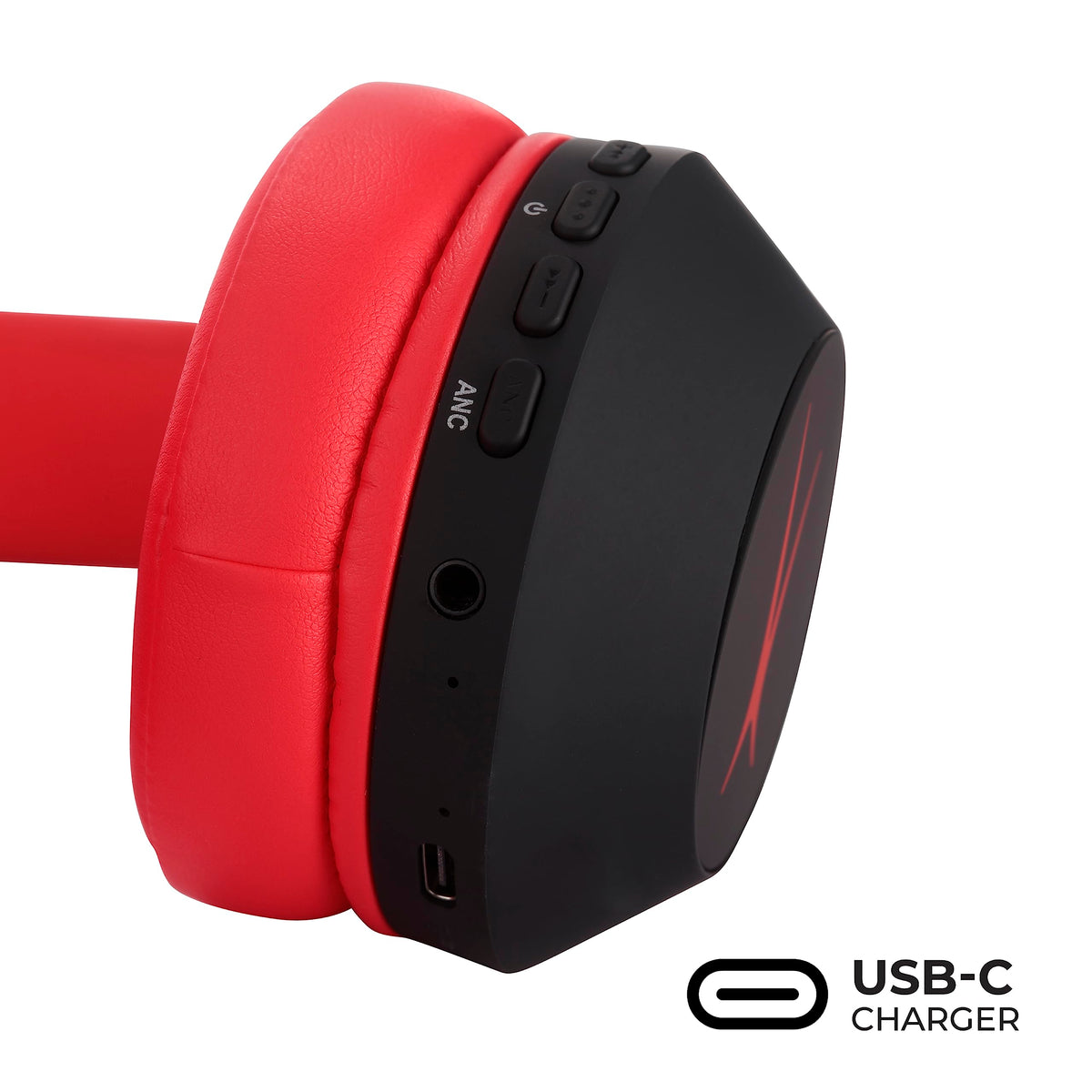 Altec Lansing side label and controls showing easy access and durability