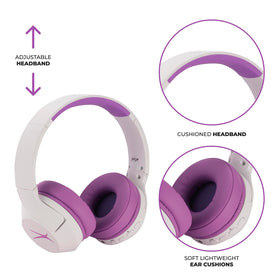 Altec Lansing soft-ear cups provide comfy listening for kids during long sessions.