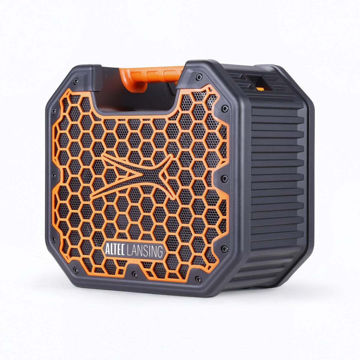 Altec Lansing TOUGHBOXX front view with bold sound for outdoor spaces.