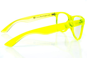 Alternative Imagination classic-frame rave glasses provide durable all-night wear.