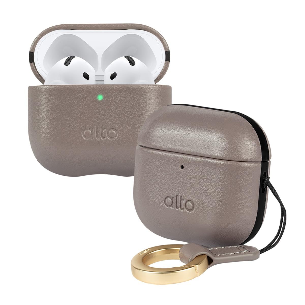 alto front view cement gray case closed showing sleek protection