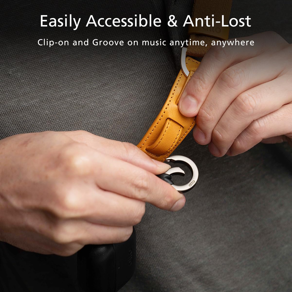 alto keychain attached to backpack showing secure carry and convenience