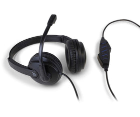 Aluratek AWHU02FB with noise-cancelling microphone for clearer voice during calls.