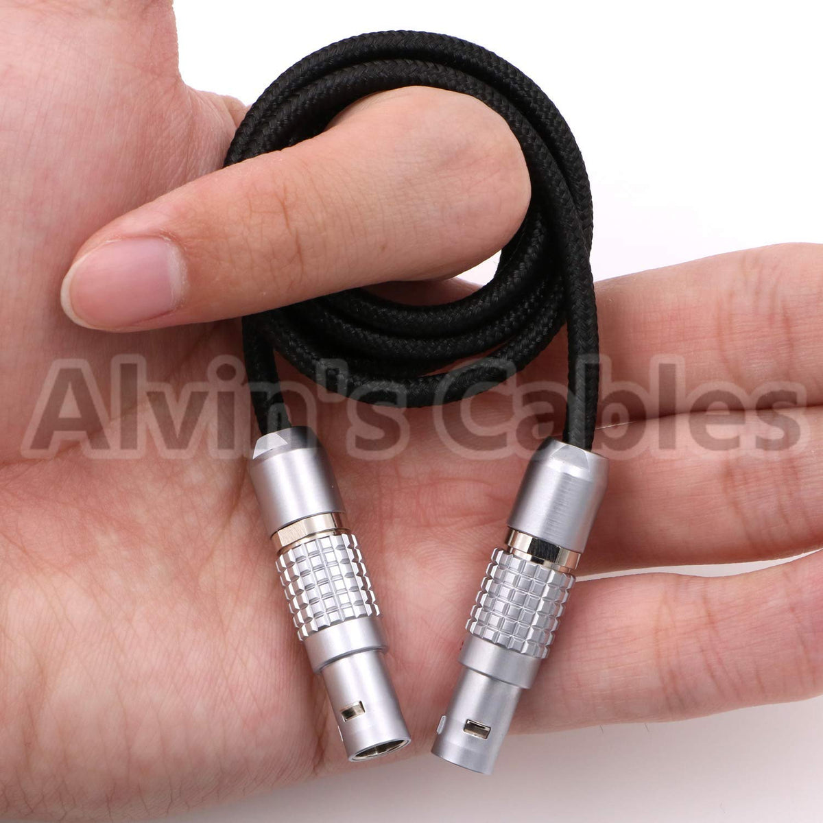 Alvin's Cables cable bent to show flexible jacket for neat rig routing