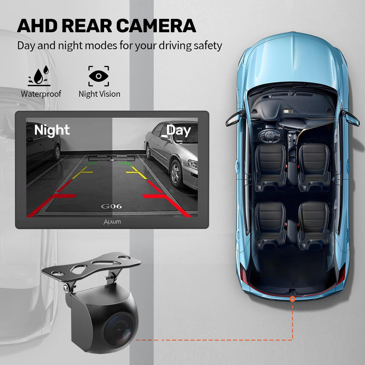 Alxum mounted on dashboard demonstrating improved infotainment convenience