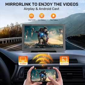 Alxum displaying backup camera feed for safer reversing benefit