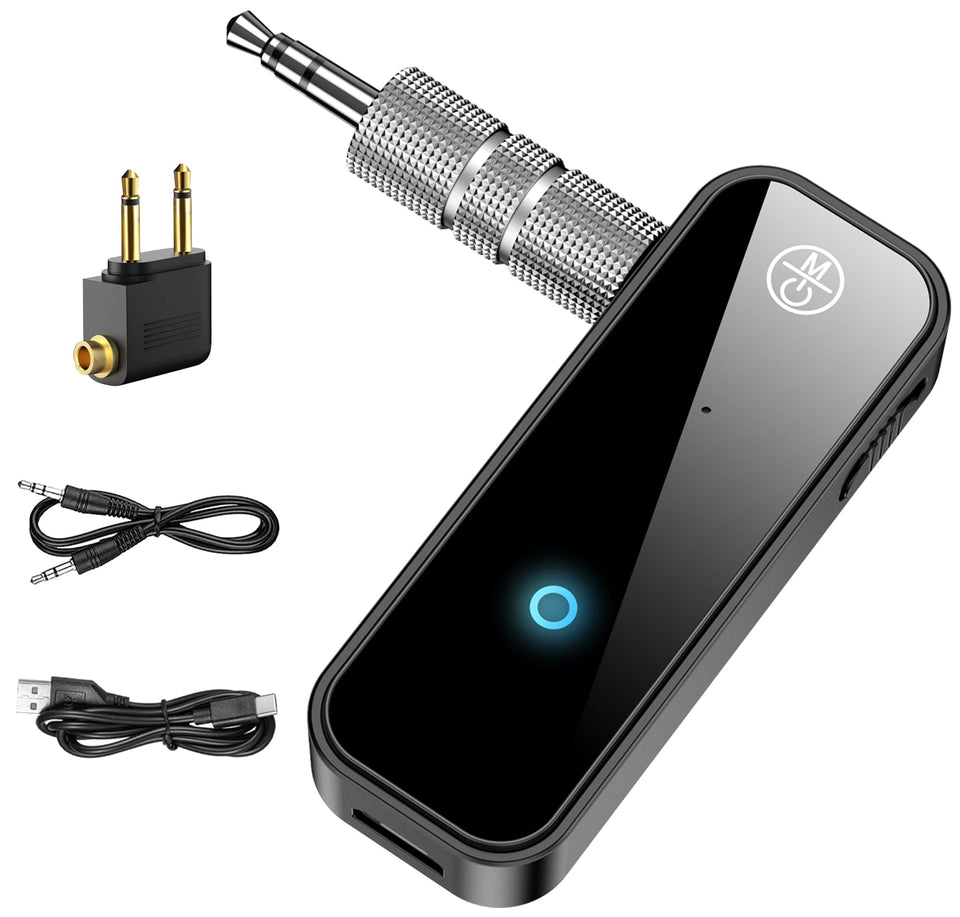 ALYNIC AUX Bluetooth 5.0 adapter in car enabling wireless music and hands free calls