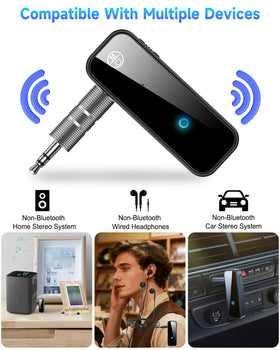 ALYNIC AUX microphone button for hands-free control and calls.