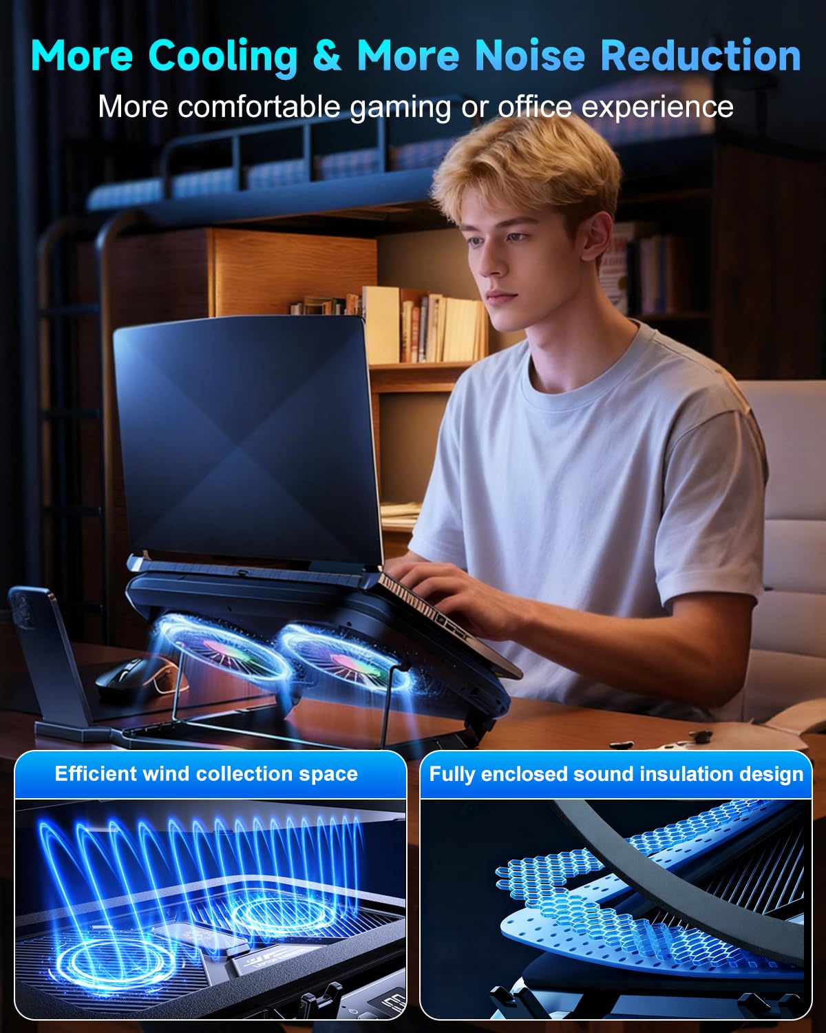 ALYNIC included USB-C cable and port area showing easy power connectivity benefit