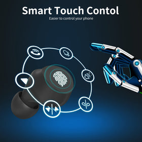 AMAFACE IPX5 waterproof earbuds for workouts and rain.