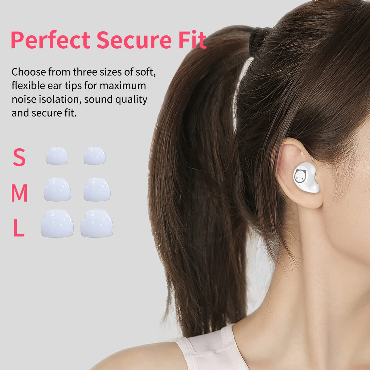 AMAFACE K64 Piggy Cat during workout illustrates secure fit and active listening