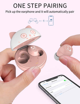 AMAFACE Kids Earbuds are IPX5 waterproof for rain and sweat.