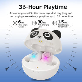 AMAFACE panda earbuds offer 6 hours of playback per charge
