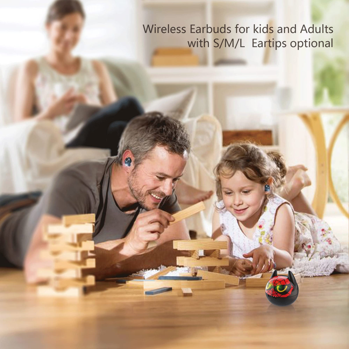 AMAFACE gaming session with wireless earbuds for immersive play