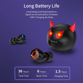 AMAFACE Tiny Earbuds provide 35 hours of listening with case