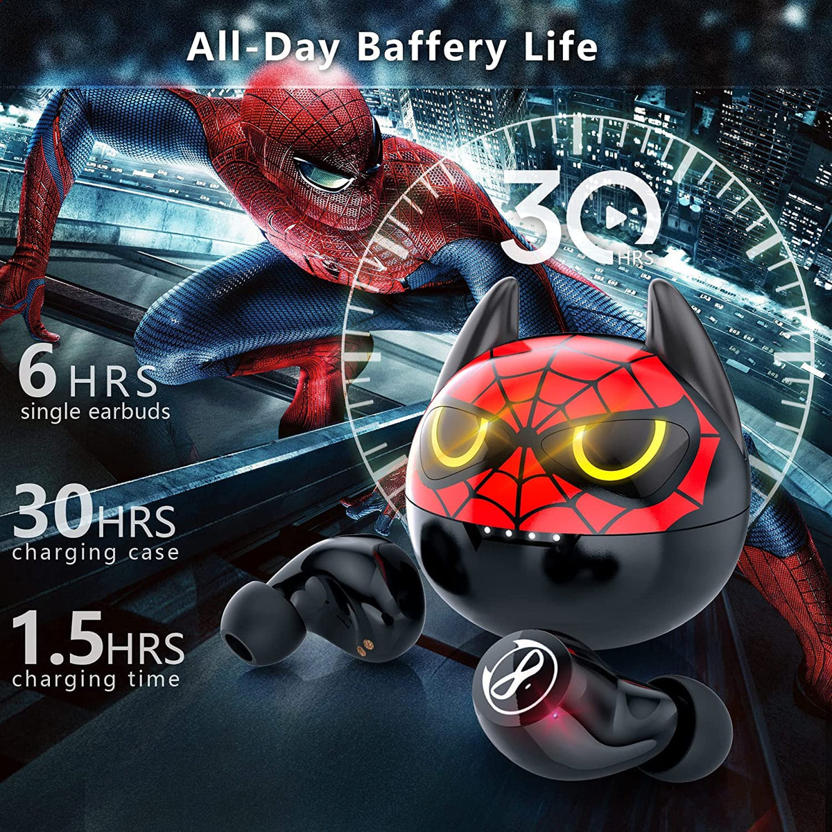 AMAFACE earbuds with Bluetooth 5.0 for quick pairing and stable connection