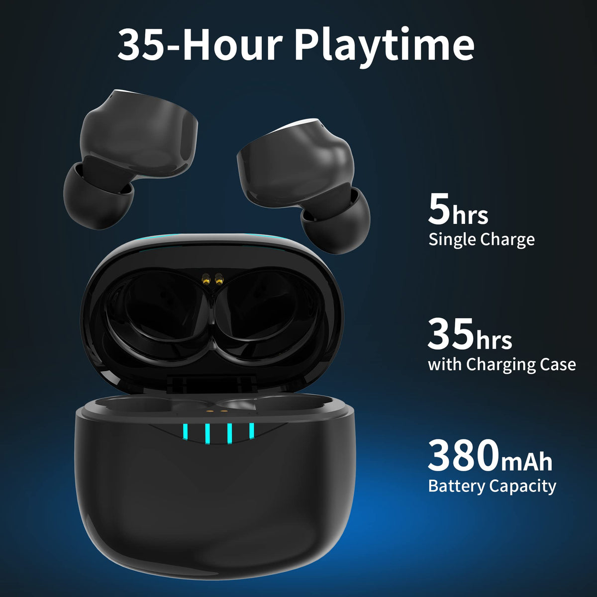 AMAFACE wireless earbuds with ergonomic fit for all-day comfort.