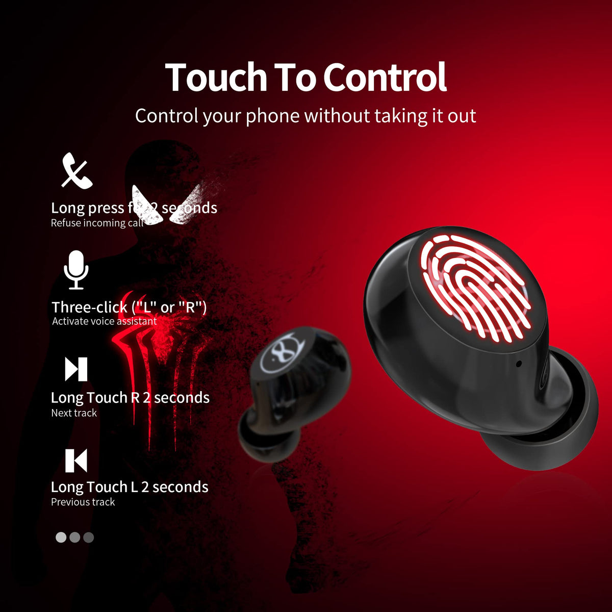 AMAFACE compact cartoon charging case keeps earbuds powered on the go