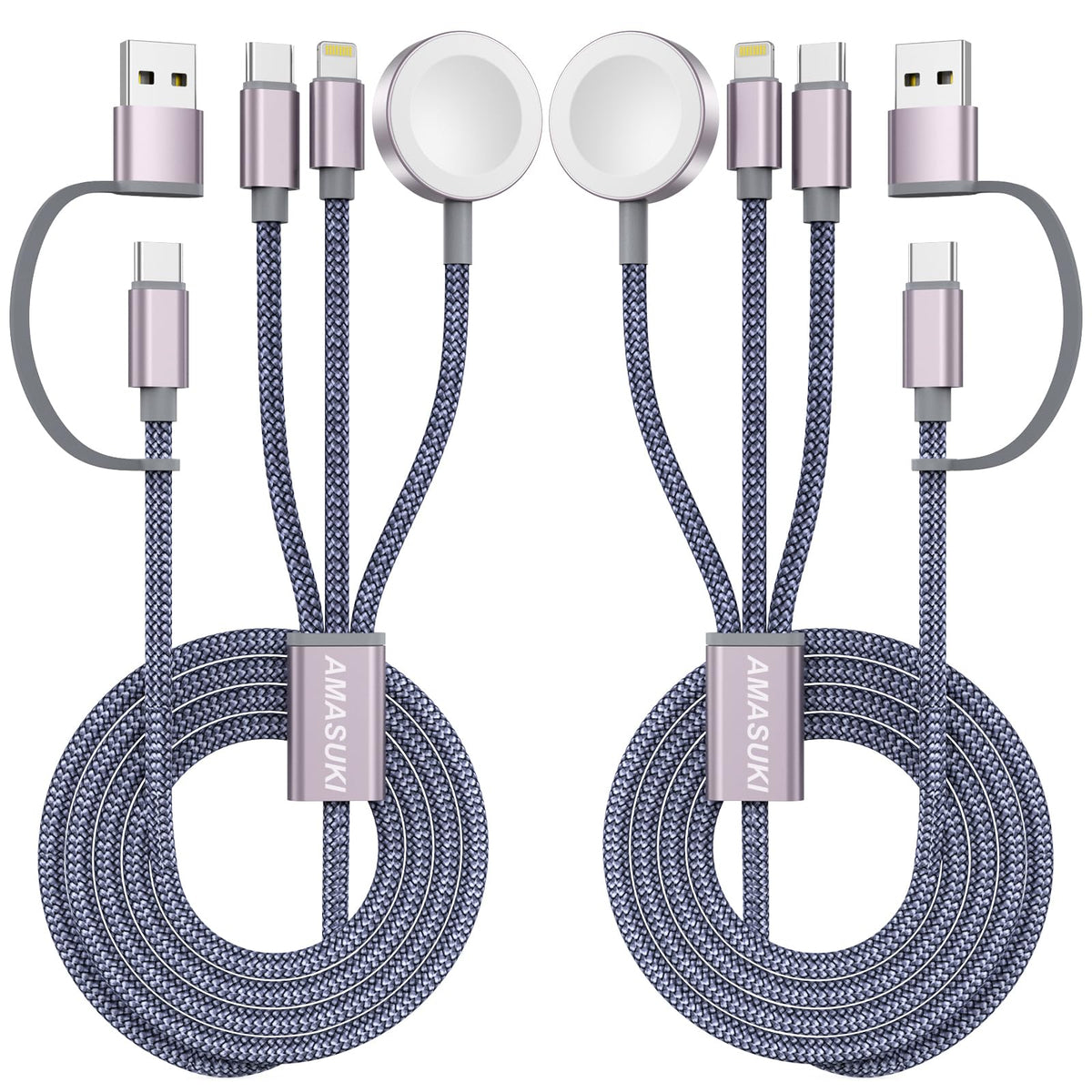 Amasuki 2Pack travel charger setup, compact and ready for on-the-go charging.