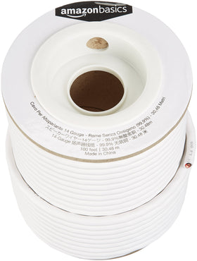 Amazon Basics close-up of oxygen-free copper conductor and insulation showing durability benefit