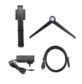 Amazon Basics monitor showing VESA mounting compatibility for flexible setups.