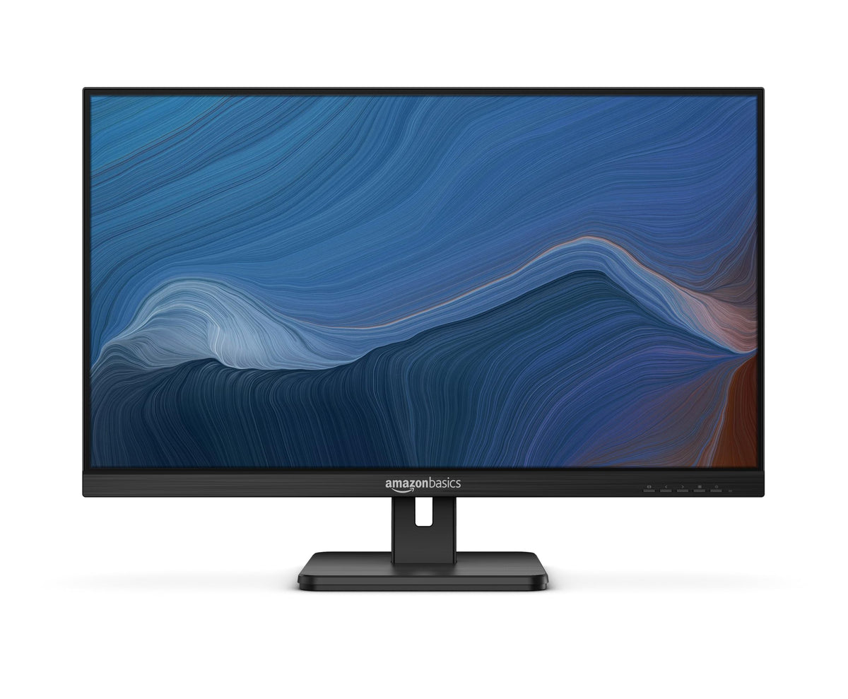 Amazon Basics 27-inch monitor front view showing clear Full HD display