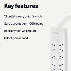 Amazon Basics 4000 joules surge protection shields electronics from spikes