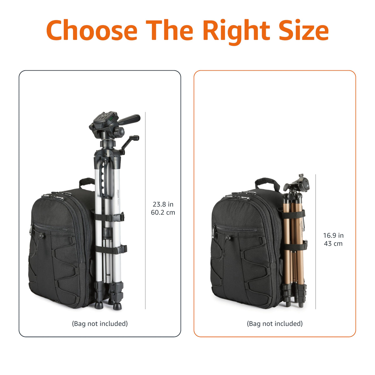 Amazon Basics includes zippered bag for organized travel and storage.