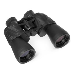 Amazon Basics front view showing binocular shape and ready-to-use benefit