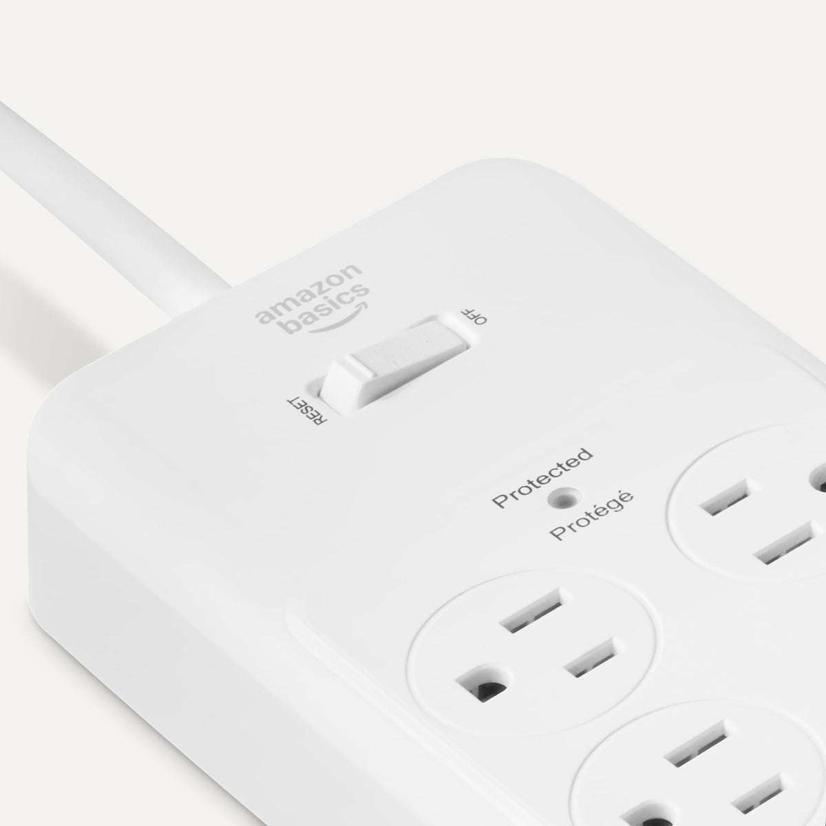 Amazon Basics 8-foot extension cord for flexible room setup