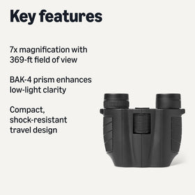 Amazon Basics binoculars with BAK-4 prism and FMC coating for crisp colors