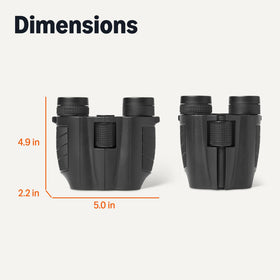 Amazon Basics rugged rubber exterior protects against dust during outdoor viewing
