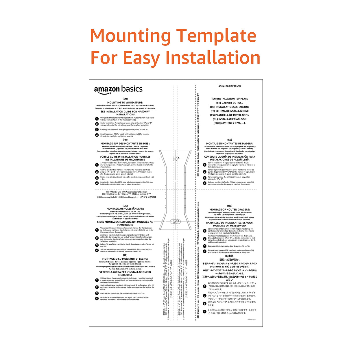 Amazon Basics black tilting TV wall mount blends with decor and reduces bulk
