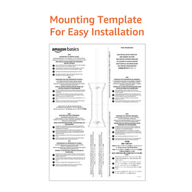 Amazon Basics black tilting TV wall mount blends with decor and reduces bulk