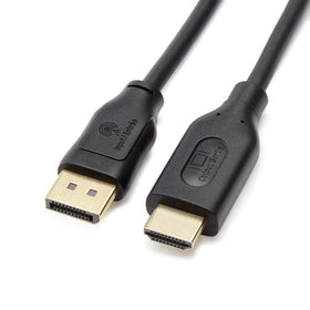 Amazon Basics 52-count packaging for bulk DP to HDMI cables