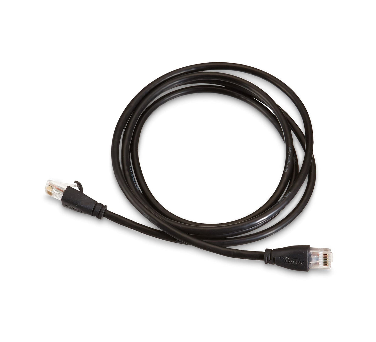 Amazon Basics Cat-6 Ethernet cable helps organize desk setups with neat cable routing.