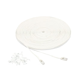 Amazon Basics Cat 6 flat cable 100ft shown for long-run home networking.