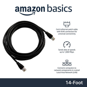 Amazon Basics gold-plated RJ45 connector close-up showing corrosion resistance benefit