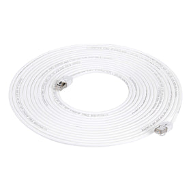 Amazon Basics Cat7 ethernet cable 50ft white patch for fast local network connections.
