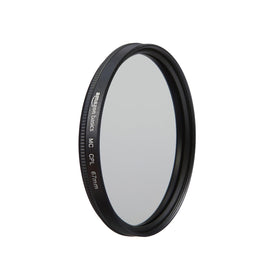 Amazon Basics Circular Polarizer 67mm front view highlights compact outdoor filter for vivid skies
