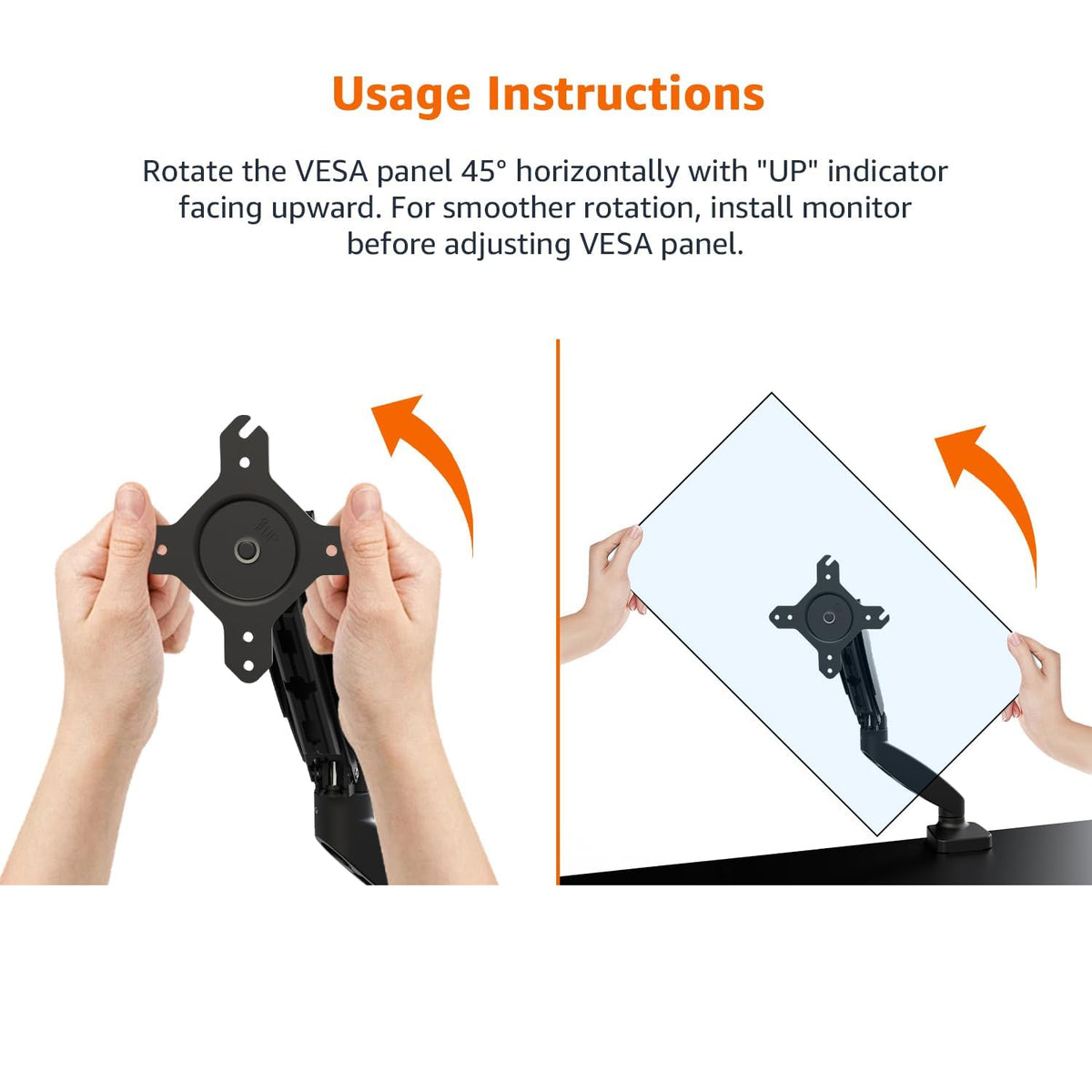 Amazon Basics close-up gas spring detail displaying smooth adjustment benefit