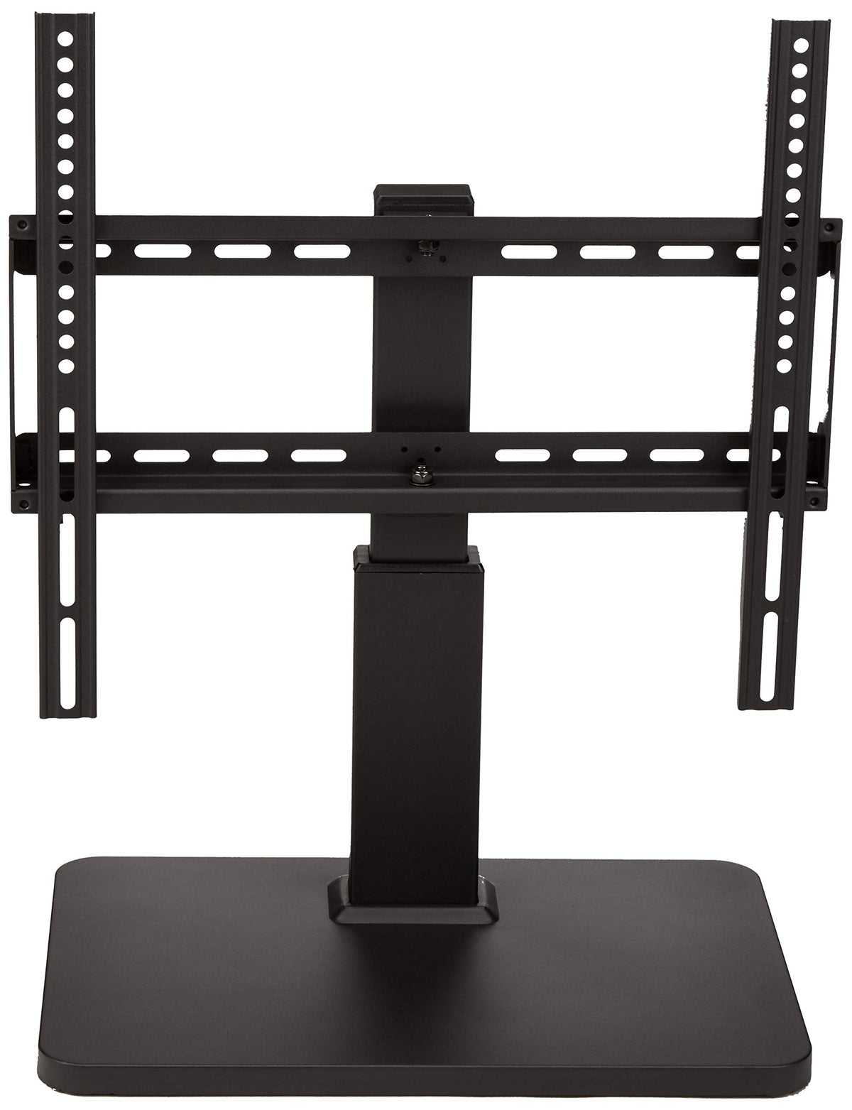 Amazon Basics close-up of adjustable column showing height range for ergonomic viewing