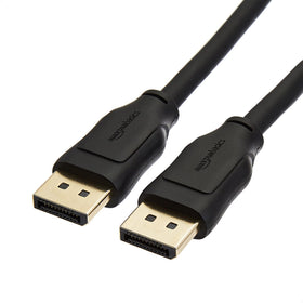 Amazon Basics DisplayPort cable with 8K60Hz support for crisp visuals.