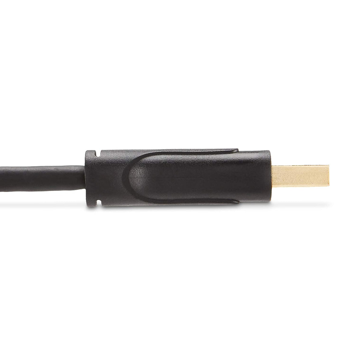 Amazon Basics DisplayPort cable next to ruler showing six-foot length for neat routing