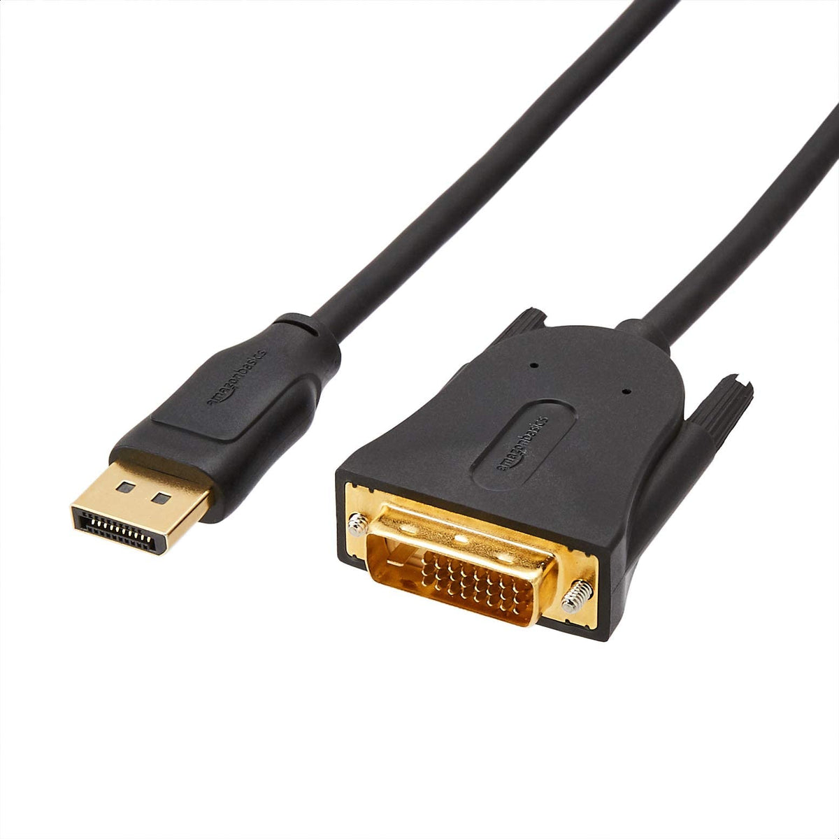 Amazon Basics DisplayPort to DVI cable with 6 ft length for HD video setup