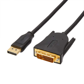 Amazon Basics DisplayPort to DVI cable with 6 ft length for HD video setup